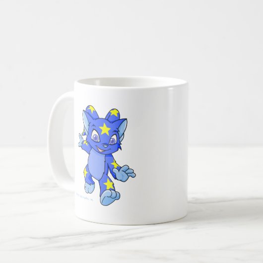 Aufgeregtes sternenklares Acara Kaffeetasse (Vorderseite Links)