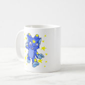 Aufgeregtes sternenklares Acara mit Sternexplosion Kaffeetasse (Vorderseite Links)