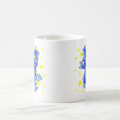Aufgeregtes sternenklares Acara mit Sternexplosion Kaffeetasse (Mittel)