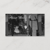 Aufgereihte Instrument-Visitenkarte Visitenkarte (Rückseite)