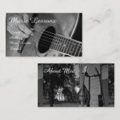 Aufgereihte Instrument-Visitenkarte Visitenkarte (Vorne/Hinten)
