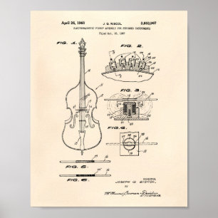 Aufgereihte Patent-Kunst altes Peper der Poster
