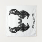 Aufgerissenes Paar-Band mit benutzerdefiniertem Te Wandteppich (Vorderseite (Horizontal))