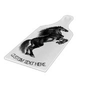 Aufgerissenes Pferdezuschnitt mit individuellem Te Schneidebrett (Ecke)