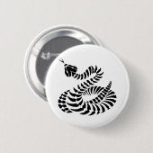 Aufgerollte Klapperschlangen-Knochen Button (Vorne & Hinten)