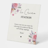 Aufgerückte rosafarbene Bar des modernen Brautpart Sockelschild (Vorderseite)