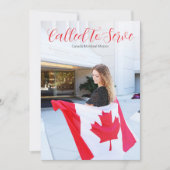 Aufgerufen, um Missionsankündigung zu dienen Einladung (Vorderseite)