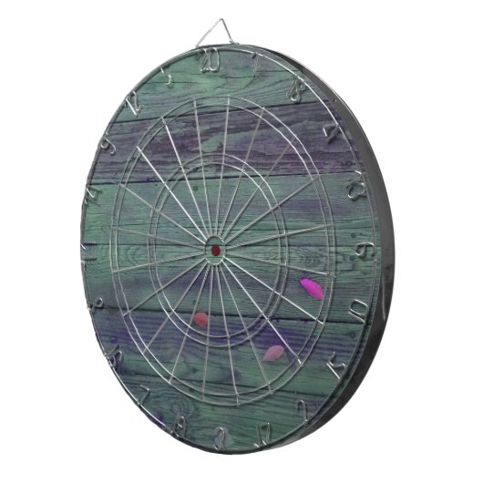 Aufgerüstete Holzplanks Dartscheibe (Vorderseite rechts)