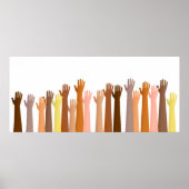 Aufgesetzte Hände Poster (Vorne)