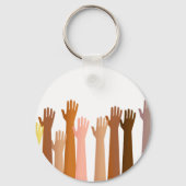 Aufgesetzte Hände Schlüsselanhänger (Vorderseite)