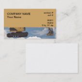 aufgespürter Baggerteil Visitenkarte (Vorne/Hinten)