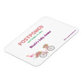 Aufgestellte Babydusche mit neuem Datum und neuem  Magnet (Linke Seite)