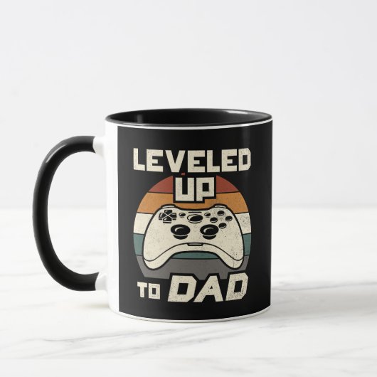 Aufgestiegen zum Dad Retro Gamer Controller Tasse (Links)