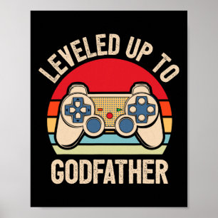 Aufgestiegen zum Paten-Videospieler Retro Poster