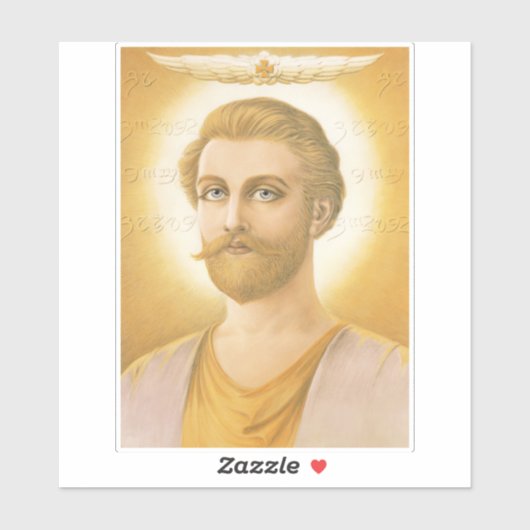 Aufgestiegener Meister Saint Germain Aufkleber (Blatt)