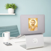 Aufgestiegener Meister Saint Germain Aufkleber (Laptop auf Schreibtisch)