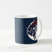 Aufgestiegener Mythologischer Fantasy-Drache-Mond- Kaffeetasse (VorderseiteRechts)