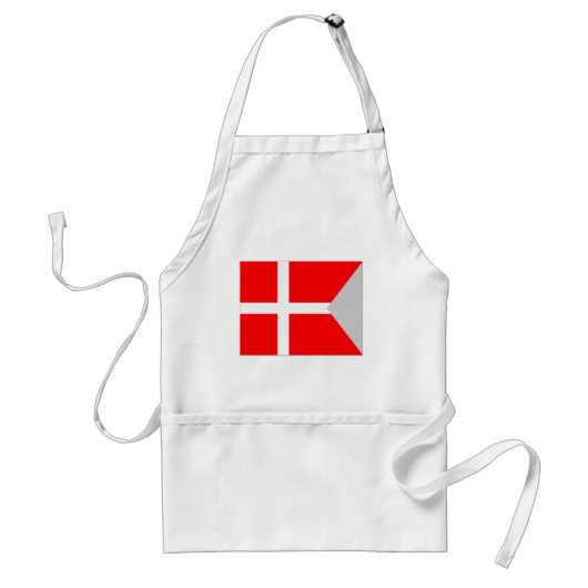 Aufgeteilte Dänemark-Flagge Schürze (Vorne)