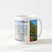 Aufgeteilte Felsen-Leuchtturm-Tasse Kaffeetasse (VorderseiteRechts)