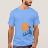 Aufgeteilte Grafik Neptun T-Shirt (Vorderseite)