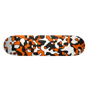 Aufgeteilte orange Camouflage-Plattform Skateboard