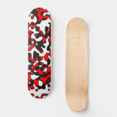 Aufgeteilte rote Camouflage Skateboard (Vorderseite)