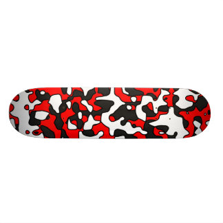 Aufgeteilte rote Camouflage Skateboard