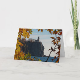 Aufgeteilter Felsen-Leuchtturm im Fall Karte