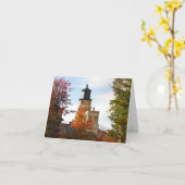 Aufgeteilter Felsen-Leuchtturm Karte (Gelbe Blume)