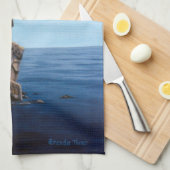 Aufgeteilter Felsen-Leuchtturm Küchentuch (Viertel Falte)