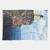 Aufgeteilter Felsen-Leuchtturm Küchentuch (Horizontal)