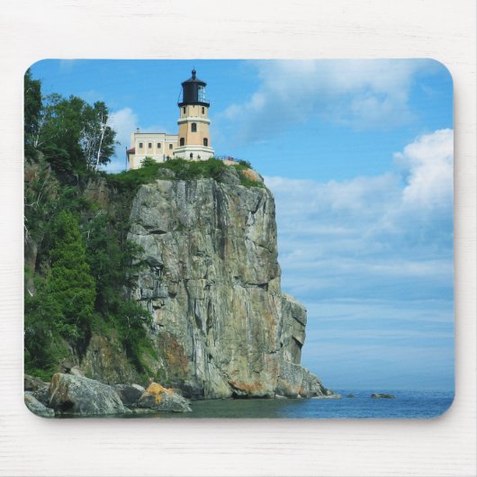 Aufgeteilter Felsen-Leuchtturm Mousepad (Vorne)