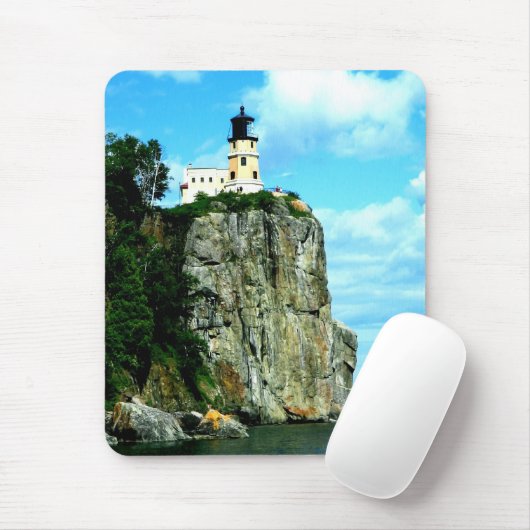 Aufgeteilter Felsen-Leuchtturm Mousepad (Mit Mouse)