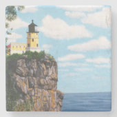 Aufgeteilter Felsen-Leuchtturm Steinuntersetzer (Vorderseite)