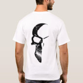 aufgeteilter Schädel T-Shirt (Rückseite)