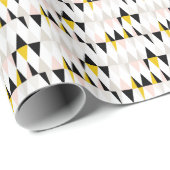 Aufgeteiltes geometrisches Dreieck-Muster Geschenkpapier (Rolleneckpunkt)