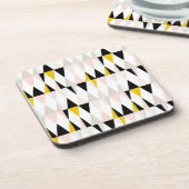 Aufgeteiltes geometrisches Dreieck-Muster Getränkeuntersetzer (Linke Seite)
