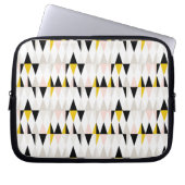 Aufgeteiltes geometrisches Dreieck-Muster Laptopschutzhülle (Vorderseite)