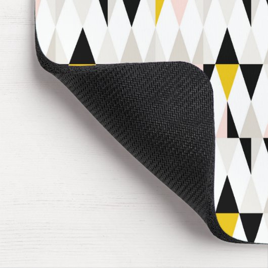 Aufgeteiltes geometrisches Dreieck-Muster Mousepad (Ecke)