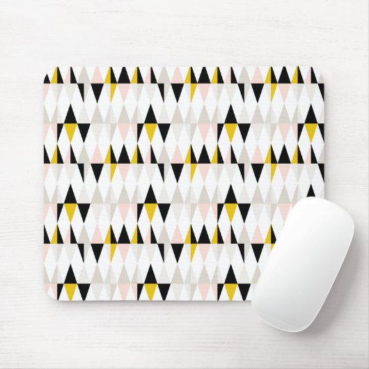Aufgeteiltes geometrisches Dreieck-Muster Mousepad (Mit Mouse)