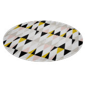 Aufgeteiltes geometrisches Dreieck-Muster Schneidebrett (Ecke)