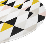 Aufgeteiltes geometrisches Dreieck-Muster Schneidebrett (Ecke)