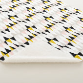 Aufgeteiltes geometrisches Dreieck-Muster Sherpadecke (3/4)