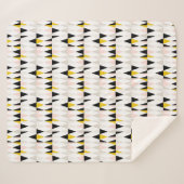 Aufgeteiltes geometrisches Dreieck-Muster Sherpadecke (Vorderseite (Horizontal))