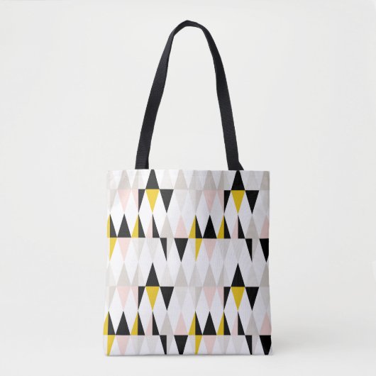 Aufgeteiltes geometrisches Dreieck-Muster Tasche (Vorderseite)