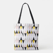 Aufgeteiltes geometrisches Dreieck-Muster Tasche (Rückseite)