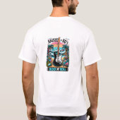 Aufgewachsen auf 80er Rock N' Roll Retro-Musik tro T-Shirt (Rückseite)