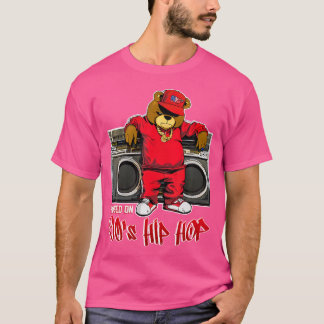 Aufgewachsen auf 90er Hip Hop Jubiläum Teddy Bear T-Shirt