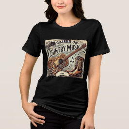 Aufgewachsen auf Country Music T - Shirt