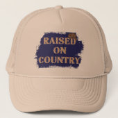 Aufgewachsen auf Land Truckerkappe (Vorderseite)